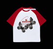 Kırmızı Reglan Kol Essentıal Of Leısur Kelebek Baskılı T-Shirt