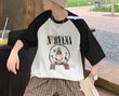 Reglan Kollu Nırvana Baskılı T-SHİRT