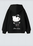 Gothic Hello Kity Tasarım Kapşonlu Unisex Sweatshit Hoodie