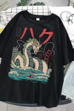 Grf Haku - Spirited Away Dragon Siyah Unisex T-shirt