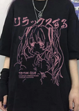 Grf Siyah Harajuku Sad Girl Unisex T-shirt