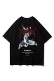 Harajuku Gothic Lock And Lood Angel Unisex T-shirt