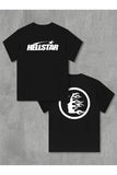 Hellstar Graphic Baskılı Unisex Oversize Siyah T-Shirt