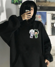 Hunter X Hunter Nen x Impact Sırt ve Ön Baskılı Oversize Hoddie
