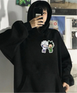 Hunter X Hunter Sırt ve Ön Baskılı Oversize Sweatshirt