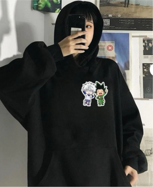 Hunter X Hunter Sırt ve Ön Baskılı Oversize Sweatshirt