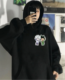 Hunter X Hunter Sırt ve Ön Baskılı Oversize Sweatshirt