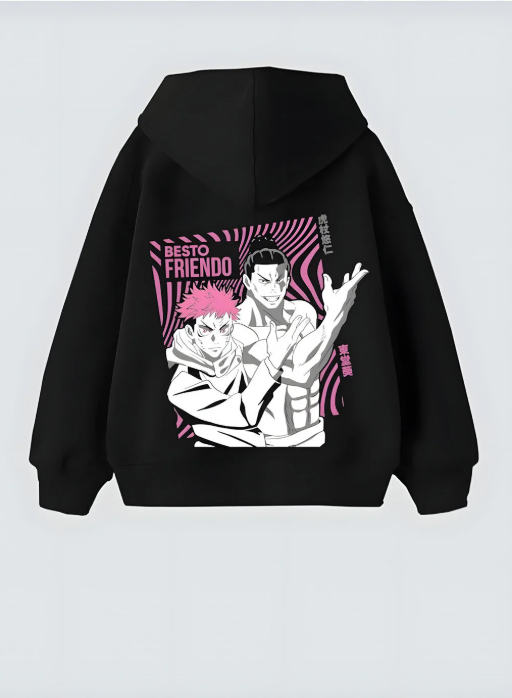 Itadori Todo Best Friend Tasarım Kapşonlu Unisex Sweatshit Hoodie