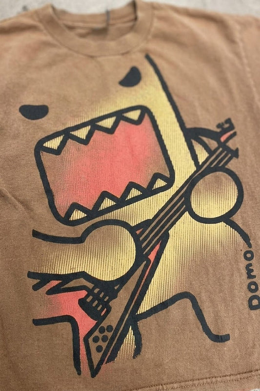 Kahverengi Guitarist Caricature Y2K Unisex T-shirt