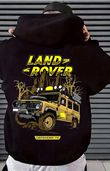 Land Rover Tasarım Kapşonlu Unisex Sweatshit Hoodie