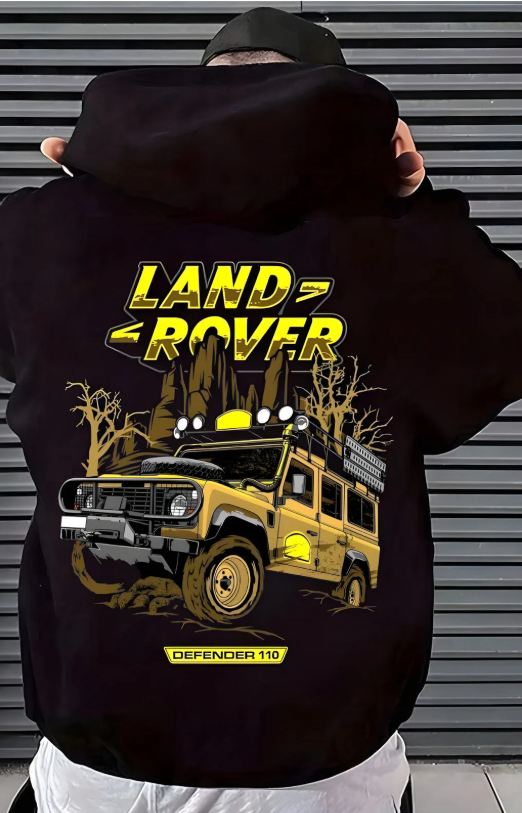 Land Rover Tasarım Kapşonlu Unisex Sweatshit Hoodie