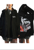 My chemical romance Baskılı Unisex Oversize Kapşonlu Hırka
