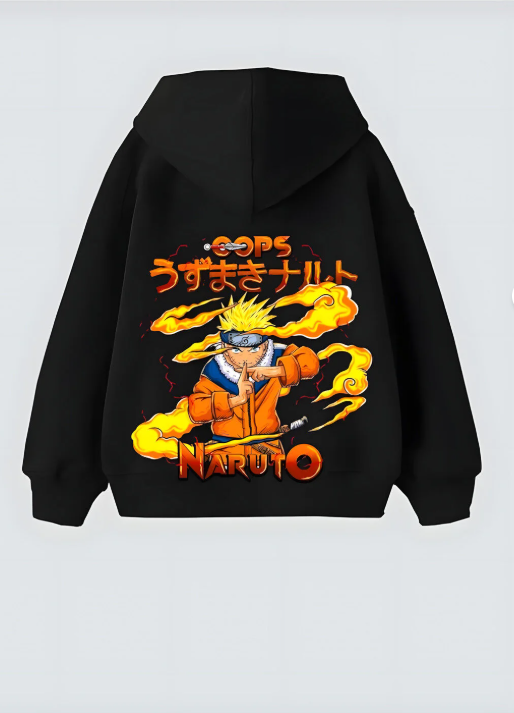 Naruto Anime Tasarım Kapşonlu Unisex Sweatshit Hoodie