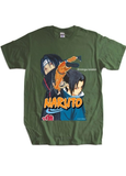 Naruto Japan Anime Haki Rengi Ön Baskılı Oversize T-shirt