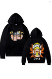 Naruto Uzumaki Ramen Ön- Arka Baskılı Oversize Hoddie