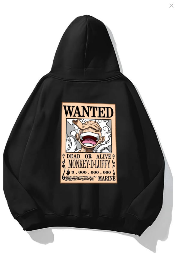One Piece Kapşonlu Unisex Sweatshirt