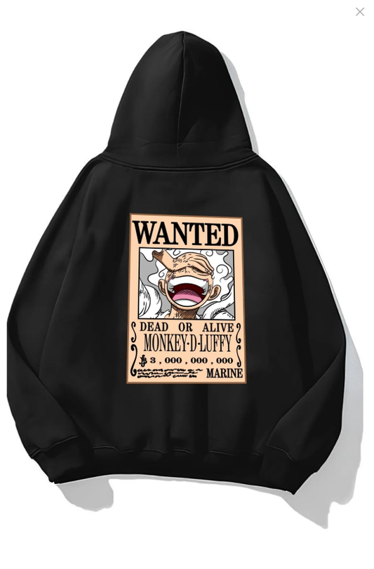 One Piece Kapşonlu Unisex Sweatshirt