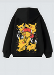 Pikachu Tasarım Kapşonlu Unisex Sweatshit Hoodie