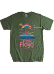 Pink Floyd Music Group Haki Rengi Baskılı Oversize T-shirt