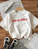 Pinterest Design Unisex Oversize Beyaz T-Shirt