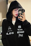 Oversize Siyah Legend Unisex Hırka