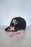 Siyah Sakura NY Baseball Şapka