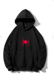 Spider Siyah Kapşonlu Sweatshirt