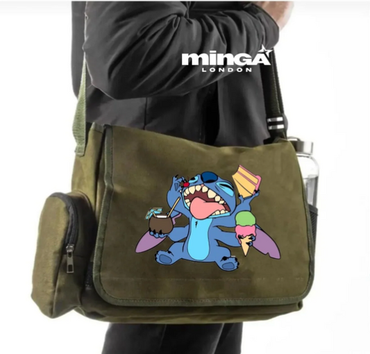 Haki Stich Eat Postacı Çantası