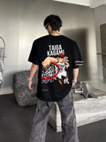 Unisex Taıga Kagamı Sırt Baskılı Bisiklet Yaka T-Shirt