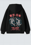 The Light Connot Exist Tasarım Unisex Oversize Kapşonlu Hoodie Sweatshirt