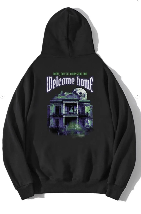 Unisex Oversize Huntedhouse Welcome Home Hoodie
