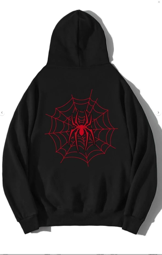 Unisex Oversize Spider Hoodie