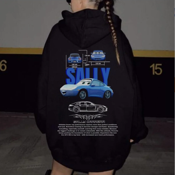 Unisex Rusteze Sally Sweatshirt Siyah