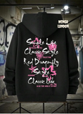 Unisex Siyah Simple Life Baskılı Oversize Sweatshirt
