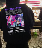 Unisex Spider Girl Hırka Siyah