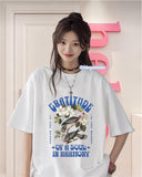 Gratıtude Of A Soul In Harmony Baskılı Beyaz T-Shirt