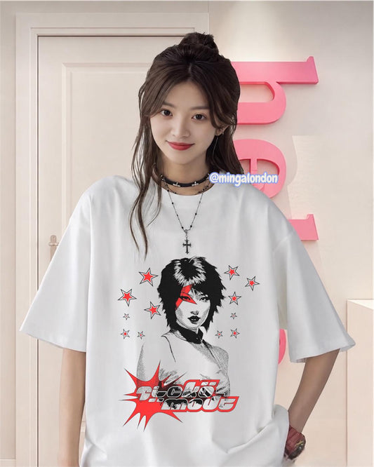 Sicko Mode Baskılı Beyaz T-Shirt