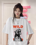 Wıld Baskılı Beyaz T-Shirt