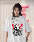 Billie Eilish Pop Music Baskılı Beyaz T-Shirt
