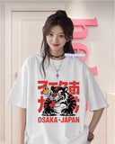 Osaka Japan Baskılı Beyaz T-Shirt
