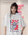 Oıshı Market Baskılı Beyaz T-Shirt
