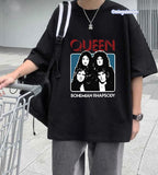 Queen Bohemaın Rhapsody Baskılı Siyah T-Shirt