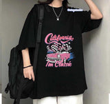California Im Classic Baskılı Siyah T-Shirt