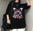 Love Yourself First Baskılı Siyah T-Shirt