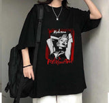 Madonna  The Rebel Heart Tour Baskılı Siyah T-Shirt