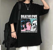 Death Love Baskılı Siyah T-Shirt
