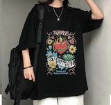 Flourish Benaıssance Baskılı Siyah T-Shirt