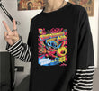 Fake Kollu Stıtch Experıment 626 Baskılı Oversize T-Shirt