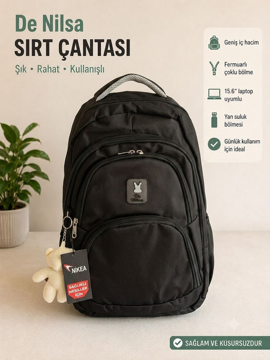 De Nilsa Sırt Çantası Siyah