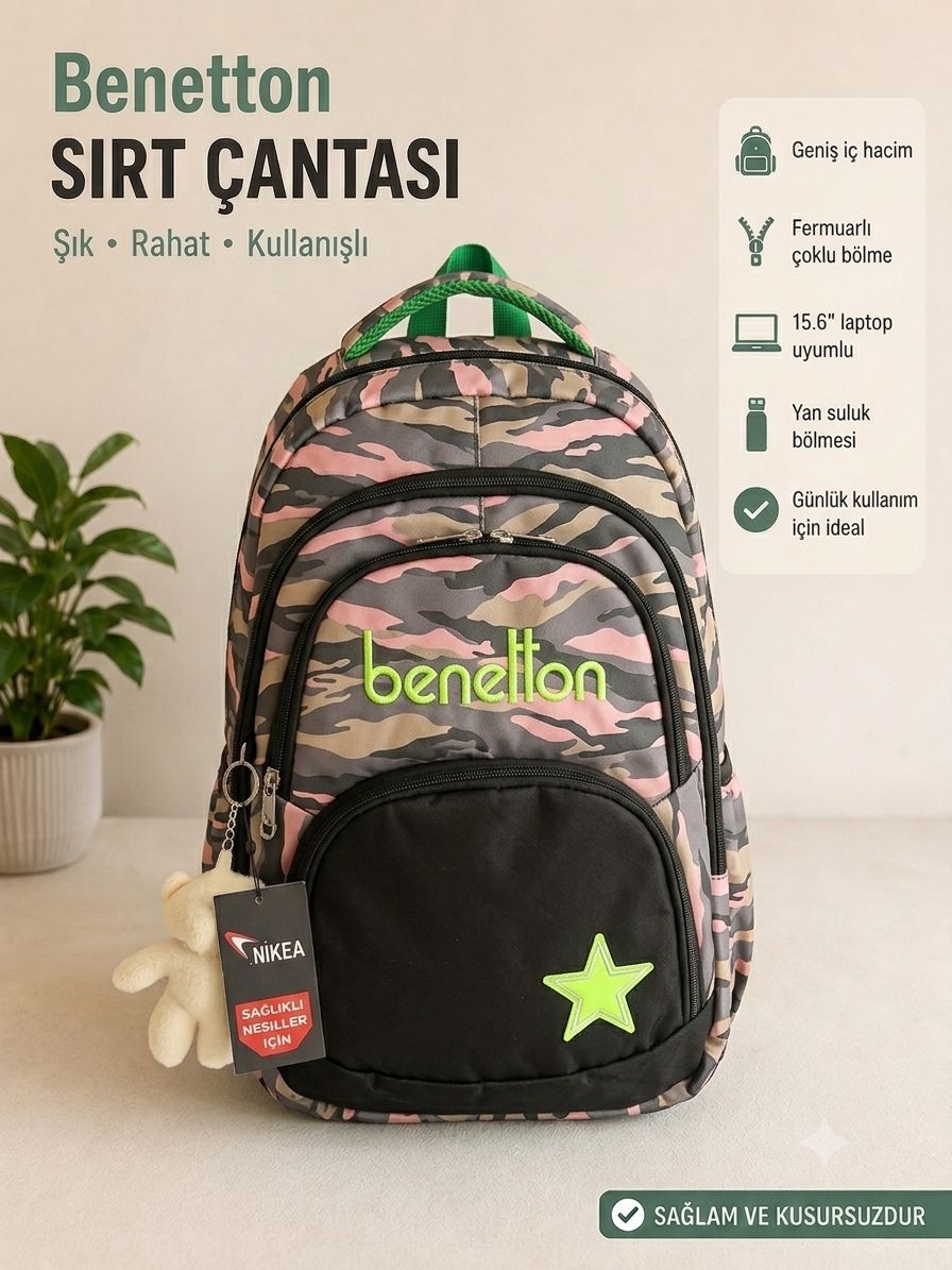 Benetton Sırt Çantası